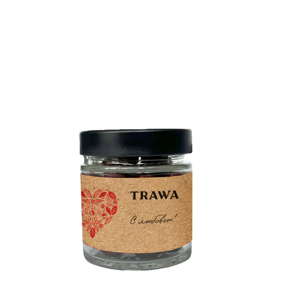 ДРАЖЕ фундук в 60% шоколаде с органическим экстрактом белого трюфеля С ЛЮБОВЬЮ купить на сайте TRAWA