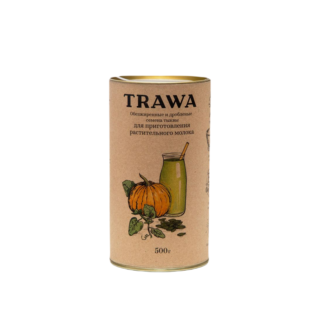 Обезжиренные и дробленые семена тыквы для приготовления растительного молока купить на сайте TRAWA