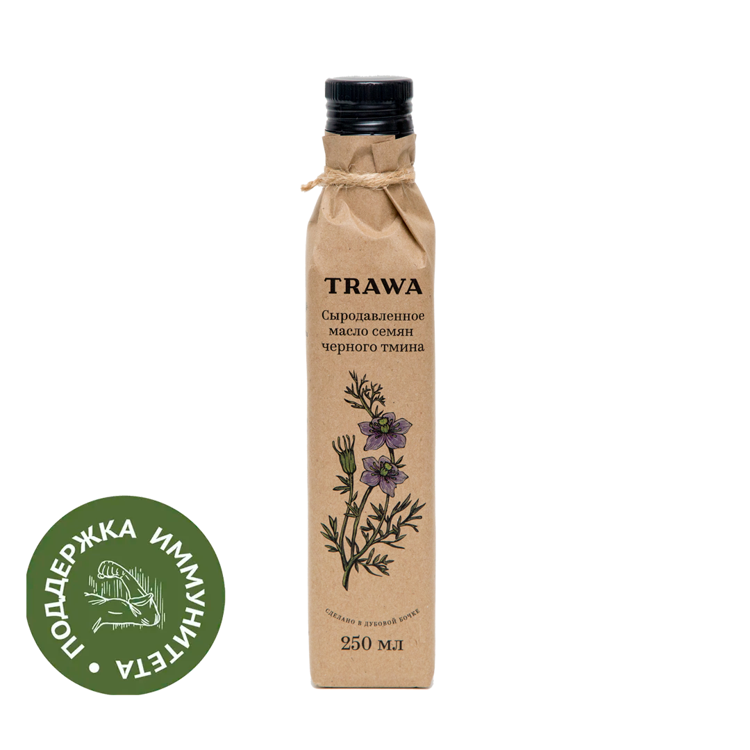 Масло ЧЕРНОГО ТМИНА сыродавленное купить на сайте TRAWA