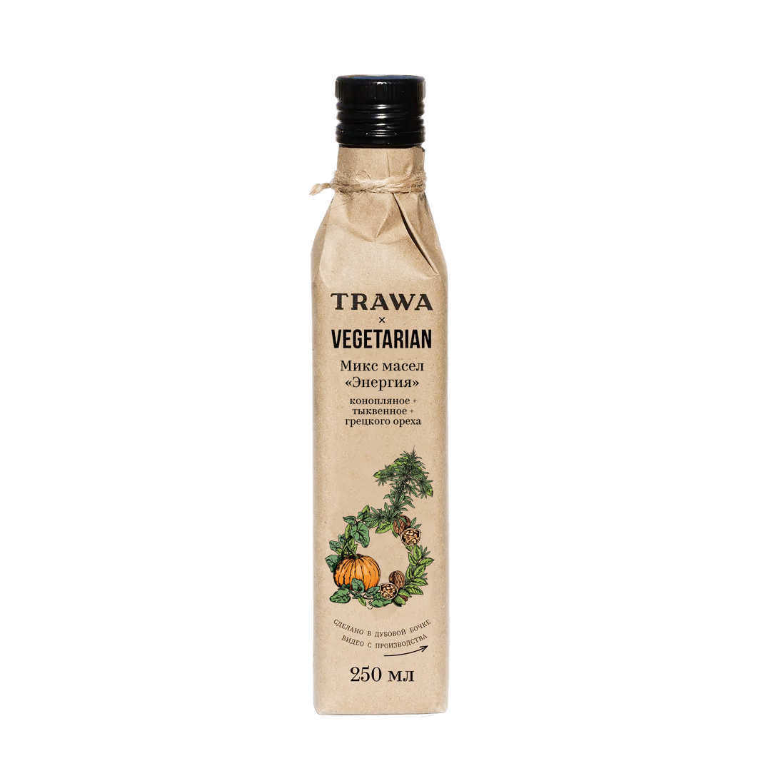 «ЭНЕРГИЯ» мужской микс сыродавленных масел TRAWA & Vegetarian купить на сайте TRAWA
