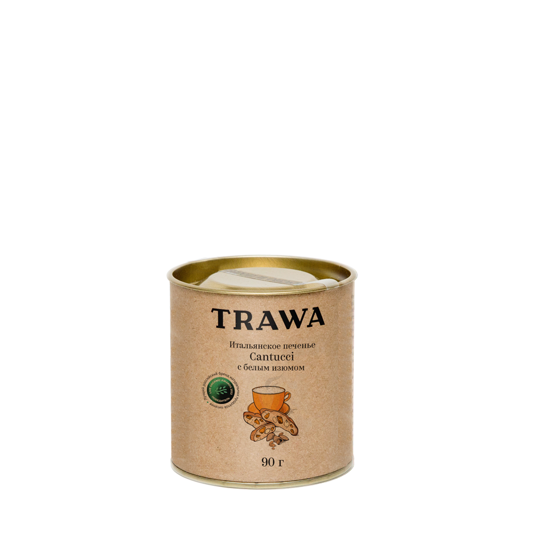 Печенье КАНТУЧЧИ С БЕЛЫМ ИЗЮМОМ купить на сайте TRAWA