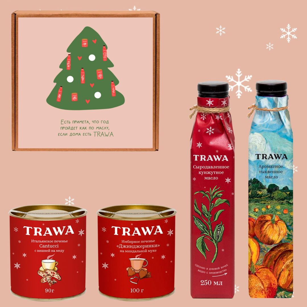 «С Новым годом!» набор, подарок к Новому году купить на сайте TRAWA