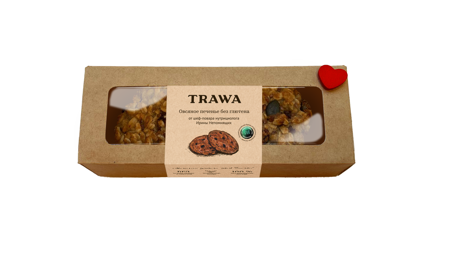 Овсяное печенье без глютена купить на сайте TRAWA