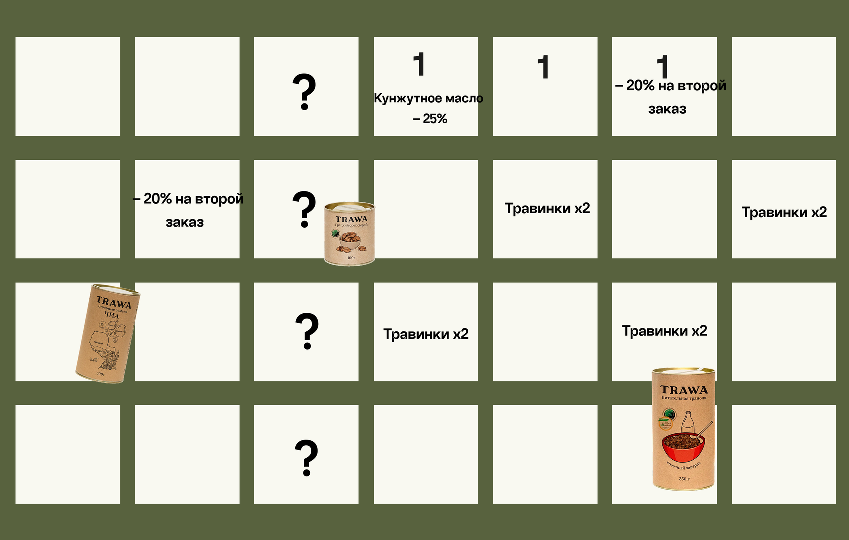 Вкусный календарь от бренда TRAWA