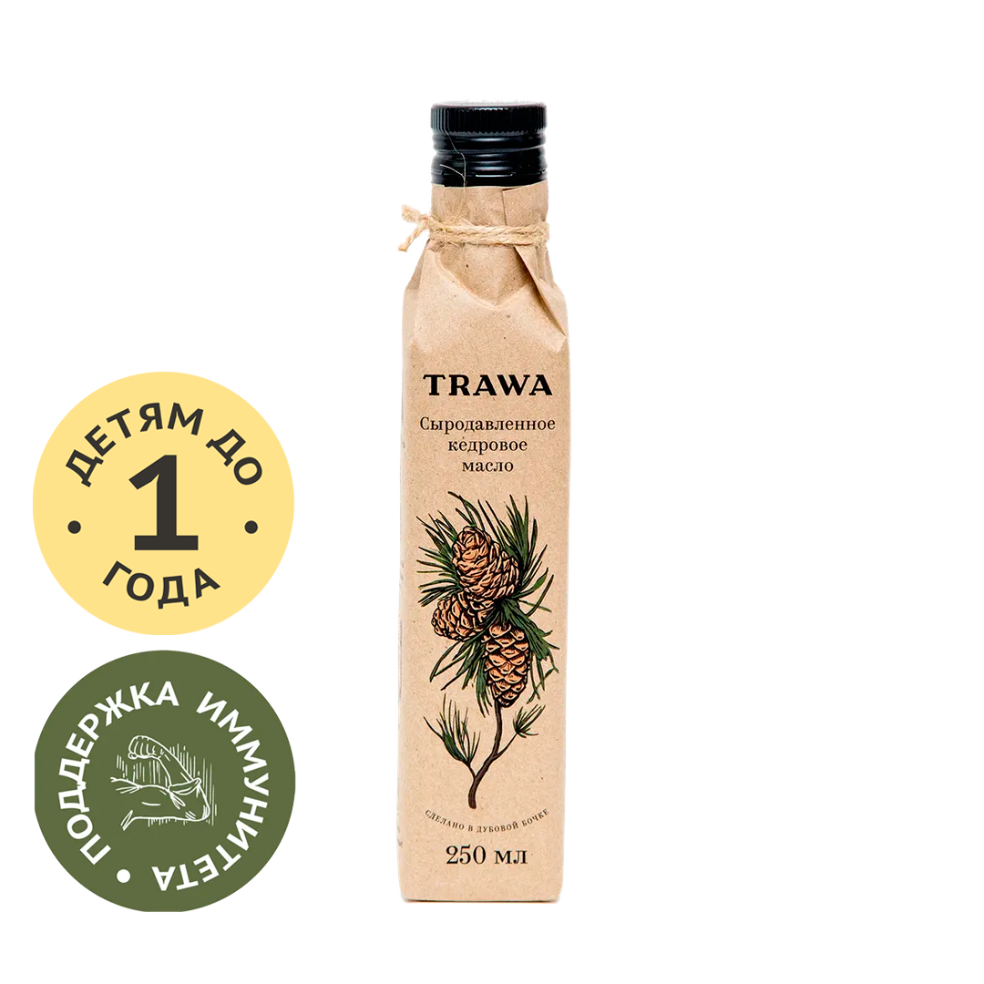 Масло КЕДРОВОЕ сыродавленное купить на сайте TRAWA