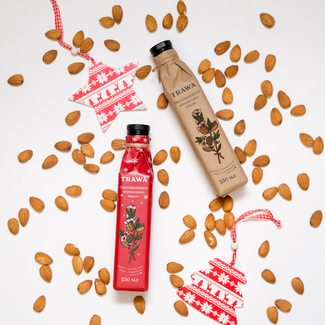 Акция: cкидка 25 % на миндальное масло и уходовые масла с 8 по 31 декабря - TRAWA