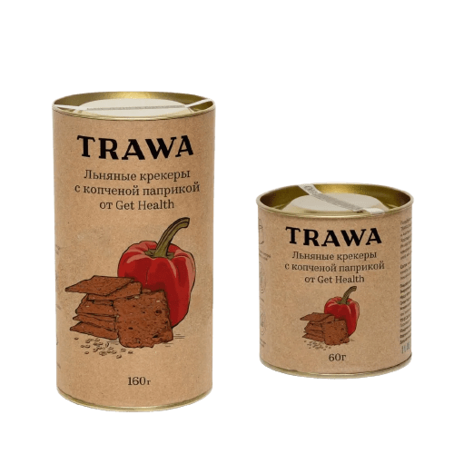 Сет Крекеров с Паприкой от Get Health (баночки 60 грамм и 160 грамм) купить на сайте TRAWA