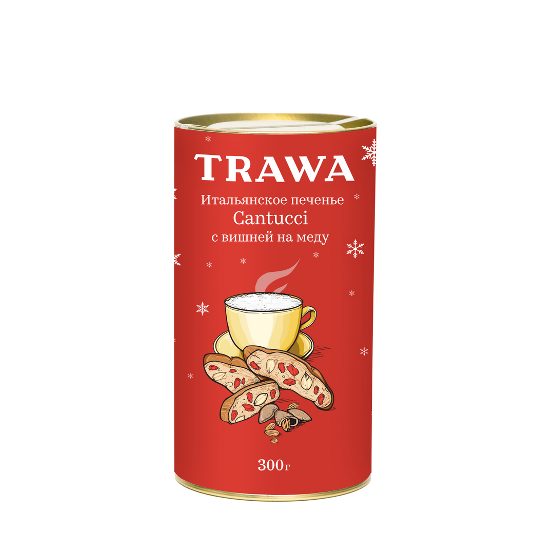 Печенье Кантуччи С Вишней На Меду, В Красном купить онлайн на сайте TRAWA