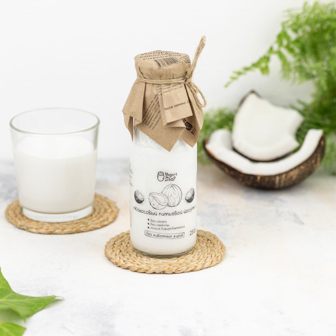Кокосовый Питьевой Йогурт 250г купить на сайте TRAWA