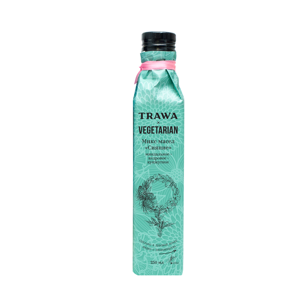  "СИЯНИЕ" женский микс сыродавленных масел TRAWA & Vegetarian лимитированная коллекция "Тиффани" к 8 марта   купить на сайте TRAWA