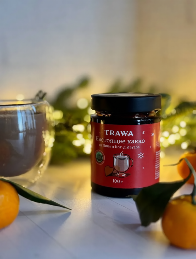 Настоящее какао из Ганы и Кот-д’Ивуара TRAWA