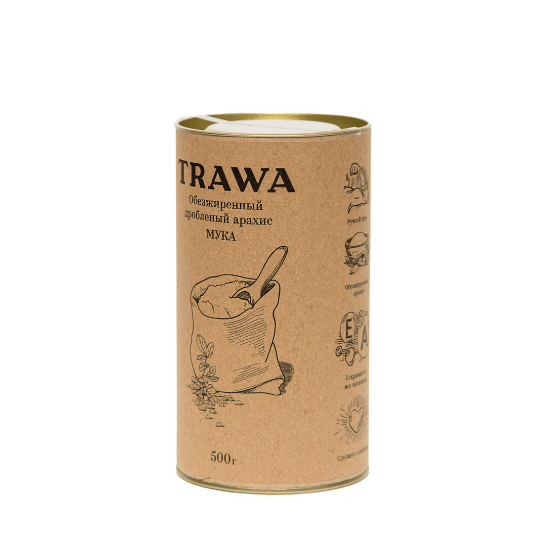 Обезжиренный и  дробленый Арахисовый орех (мука) купить онлайн на сайте TRAWA