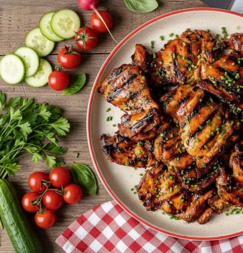 Мясо в маринаде на огне - TRAWA