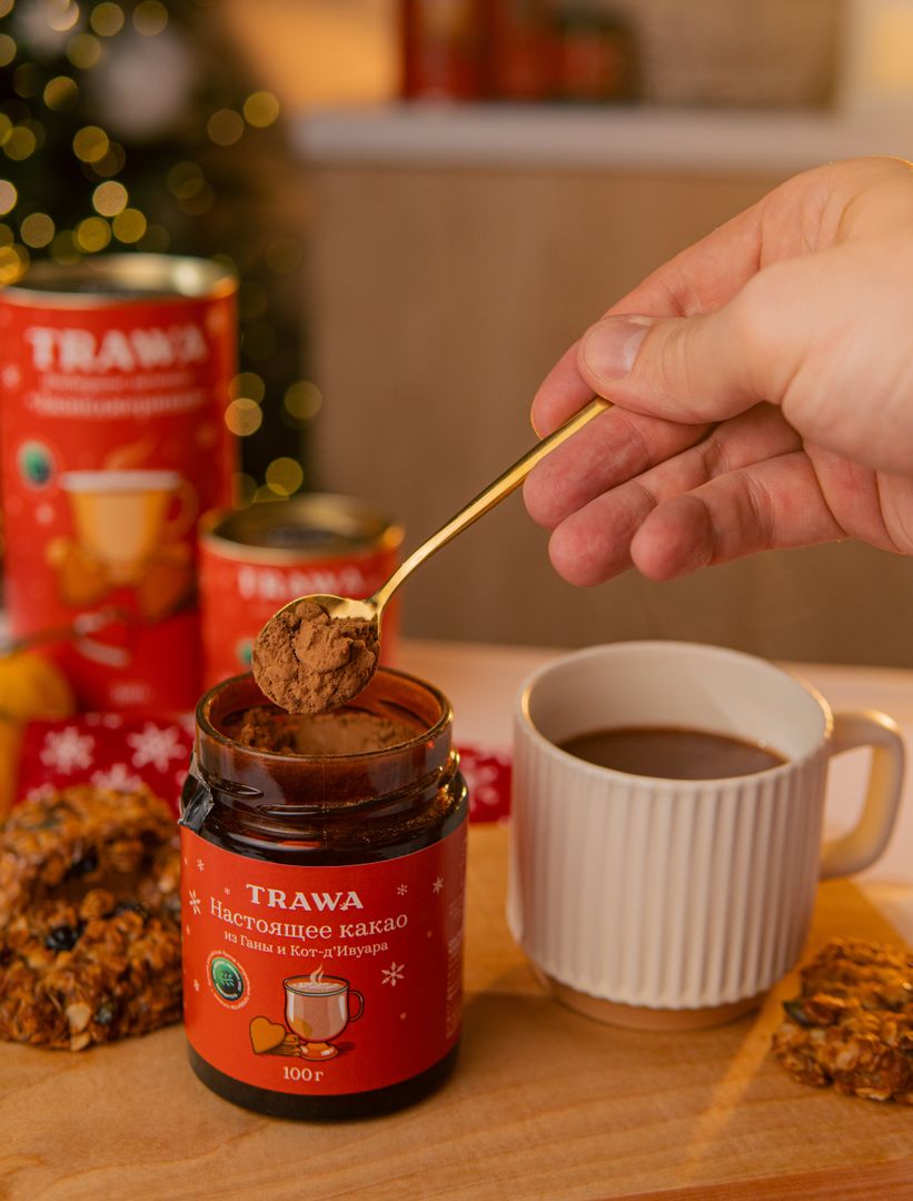 Настоящее какао из Ганы и Кот-д’Ивуара TRAWA