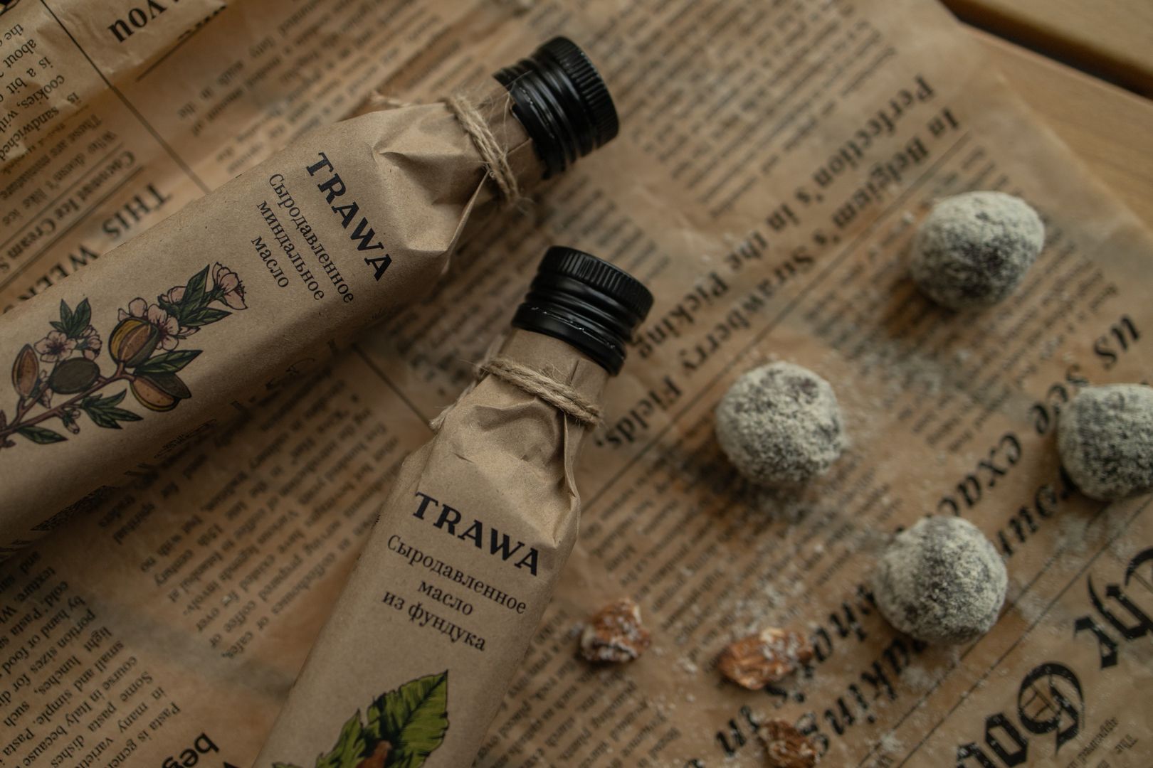 Шоколадные трюфели с ореховым маслом