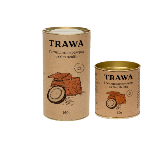 Сет Гречишных Сладких Крекеров от Get Health (баночки 60 грамм и 160 грамм) купить онлайн на сайте TRAWA