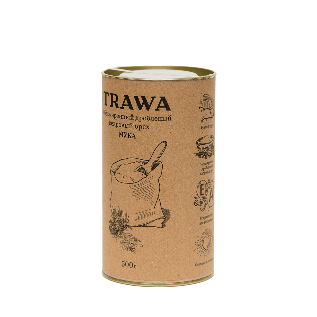 Обезжиренный и дробленый кедровый орех (мука) купить онлайн на сайте TRAWA