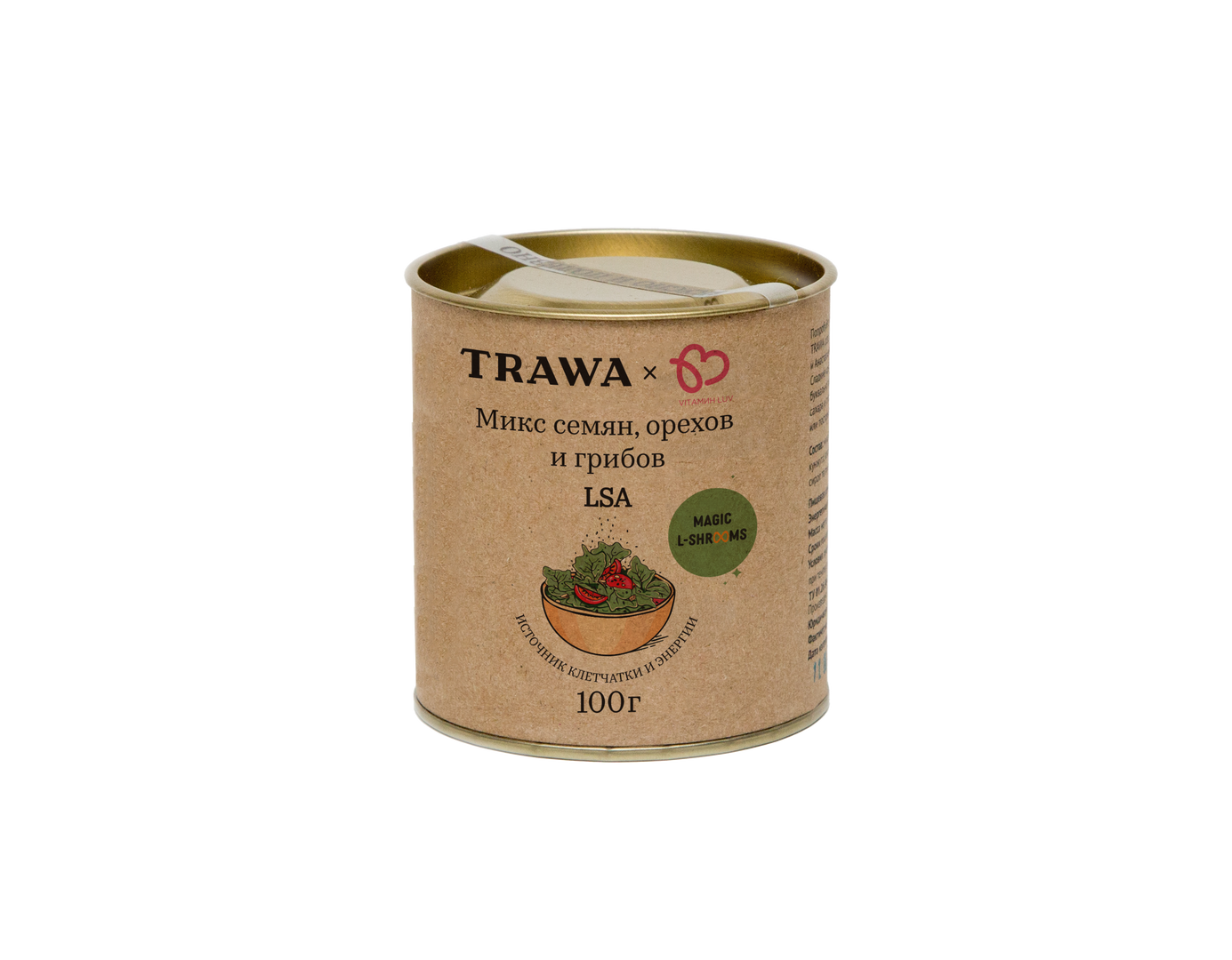 LSA Микс семян, орехов и грибов купить на сайте TRAWA