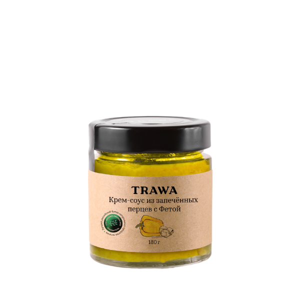 Крем-соус из запечённых перцев с сыром Фета купить на сайте TRAWA