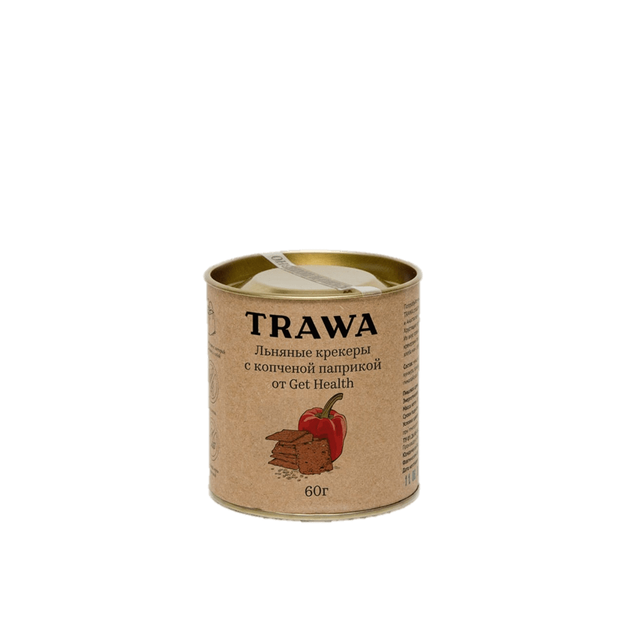 Льняные крекеры с копченой паприкой от Get Health купить на сайте TRAWA