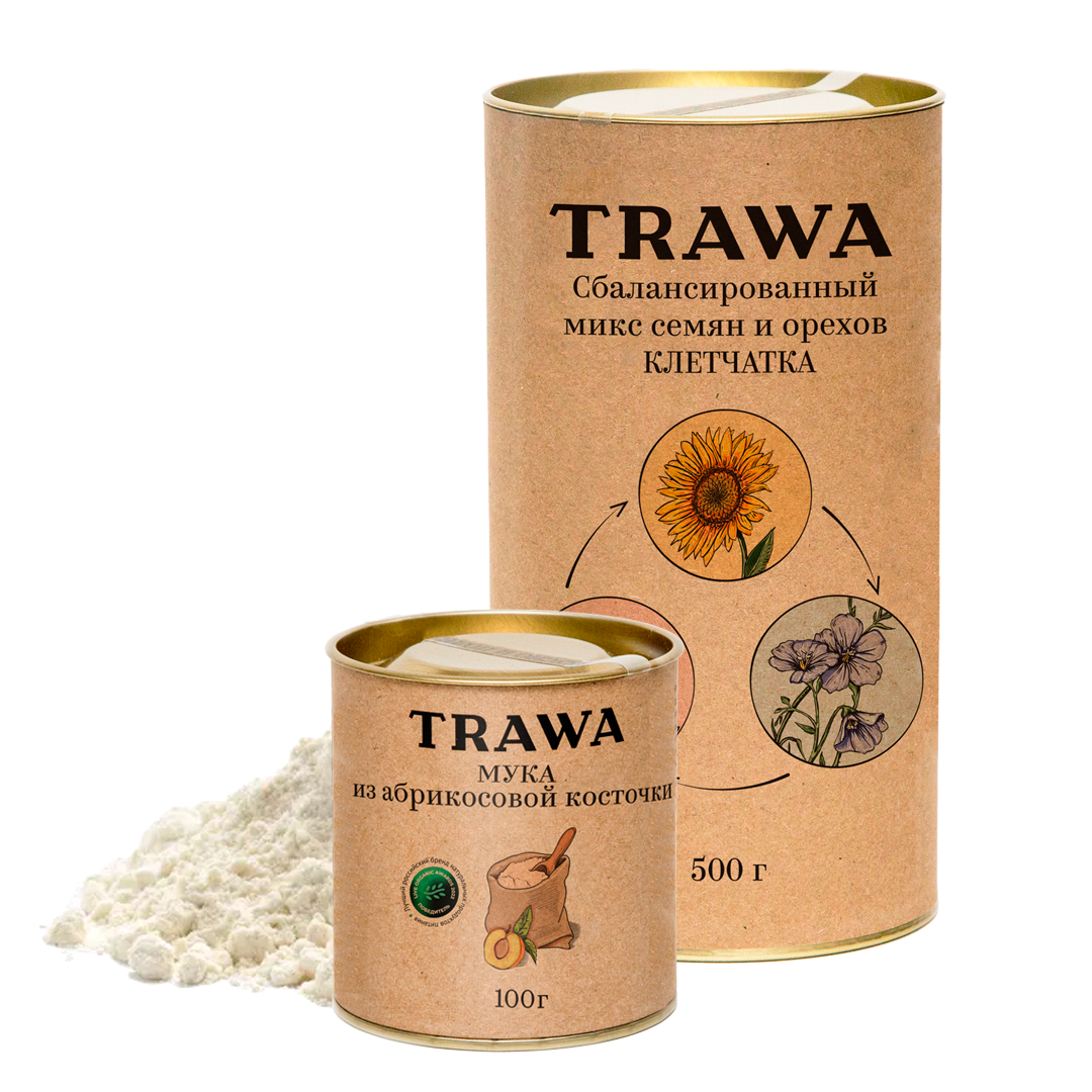 Клетчатка, мука из орехов и семян купить на сайте Trawa