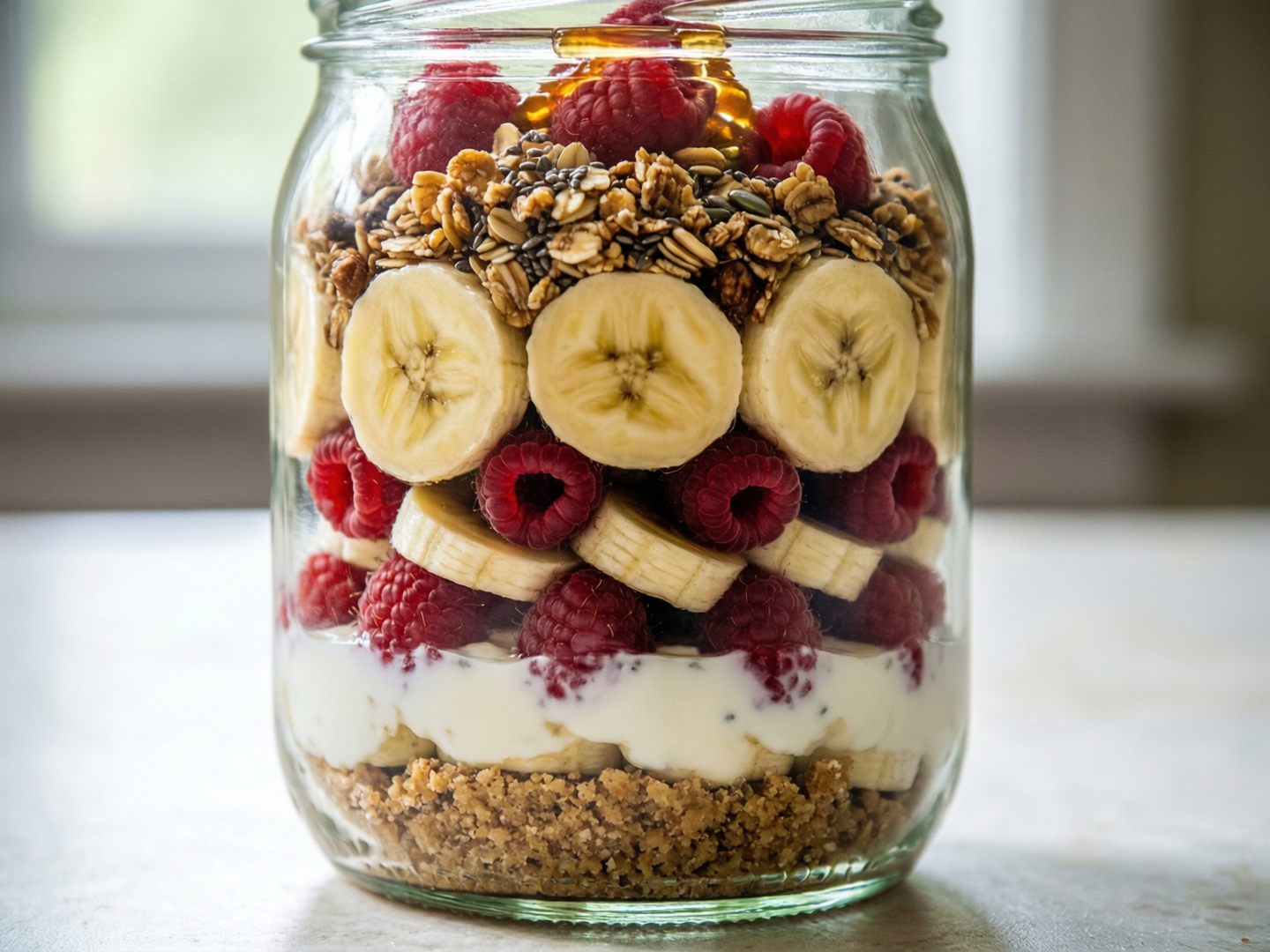 Йогуртовый десерт с гранолой и фруктами Десерты Trawaoil