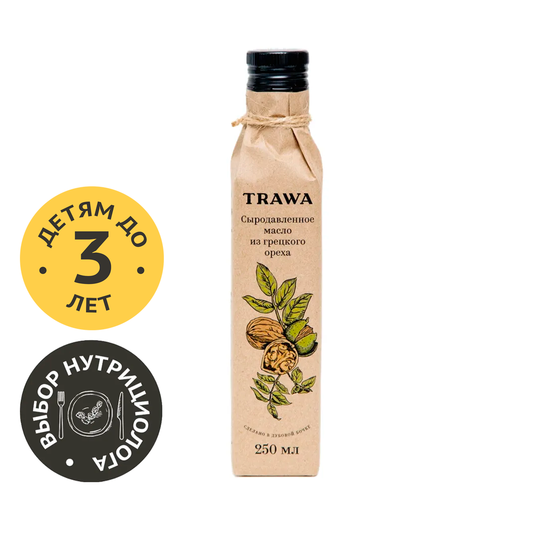 Масло ГРЕЦКОГО ОРЕХА сыродавленное  купить на сайте TRAWA
