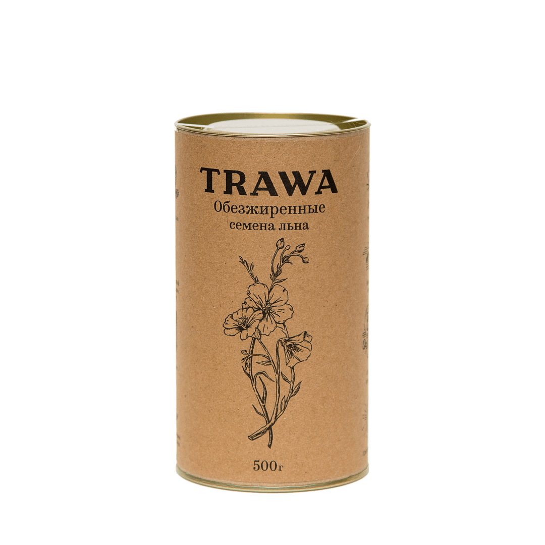 Обезжиренные семена льна купить на сайте TRAWA