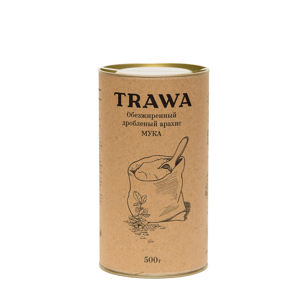 Обезжиренный и  дробленый Арахисовый орех (мука) купить на сайте TRAWA