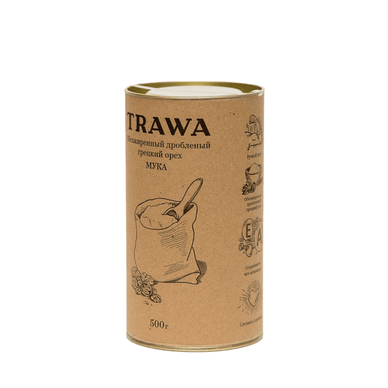Обезжиренный и Дробленый Грецкий Орех (мука) купить онлайн на сайте TRAWA