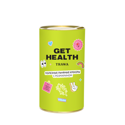 Льняные Крекеры с Розмарином от нутрициологов Get Health купить онлайн на сайте TRAWA