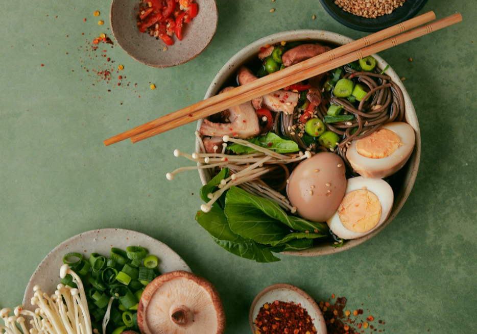 Азиатский боул с гречневой лапшой