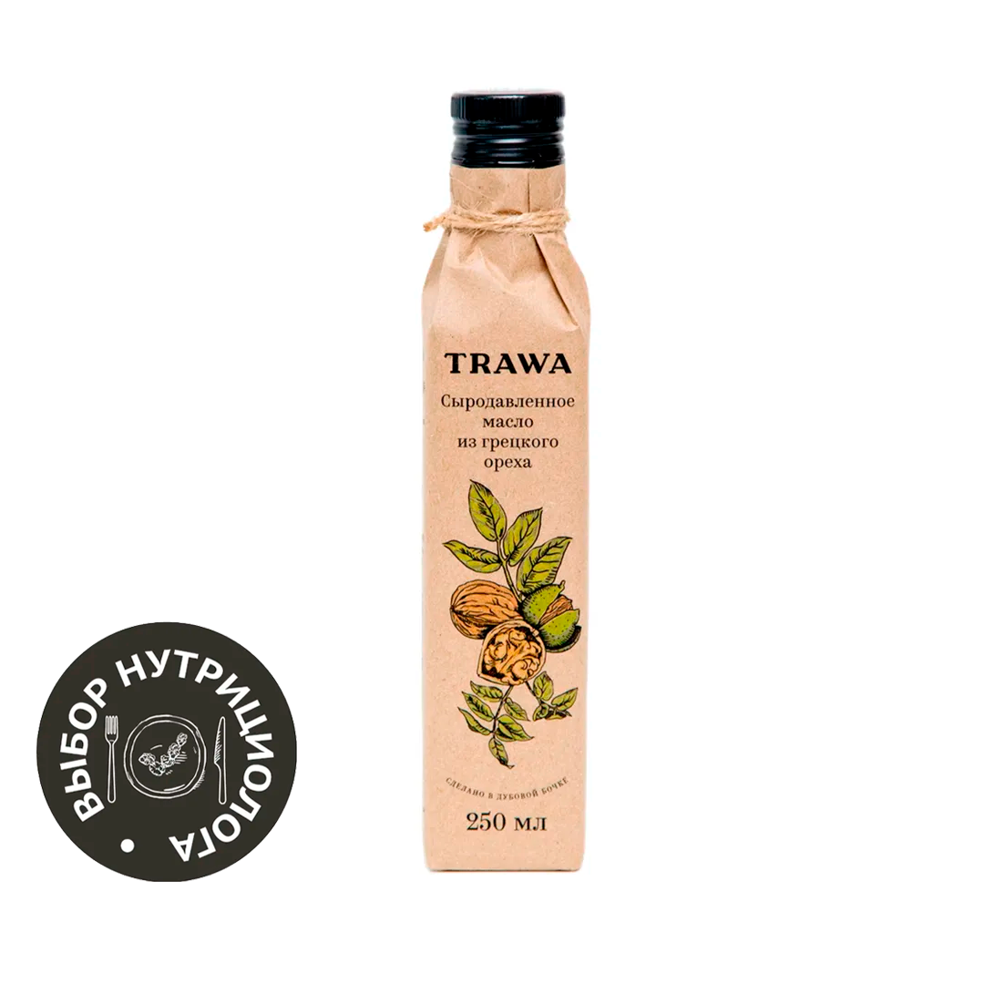 Масло ГРЕЦКОГО ОРЕХА сыродавленное  купить на сайте TRAWA