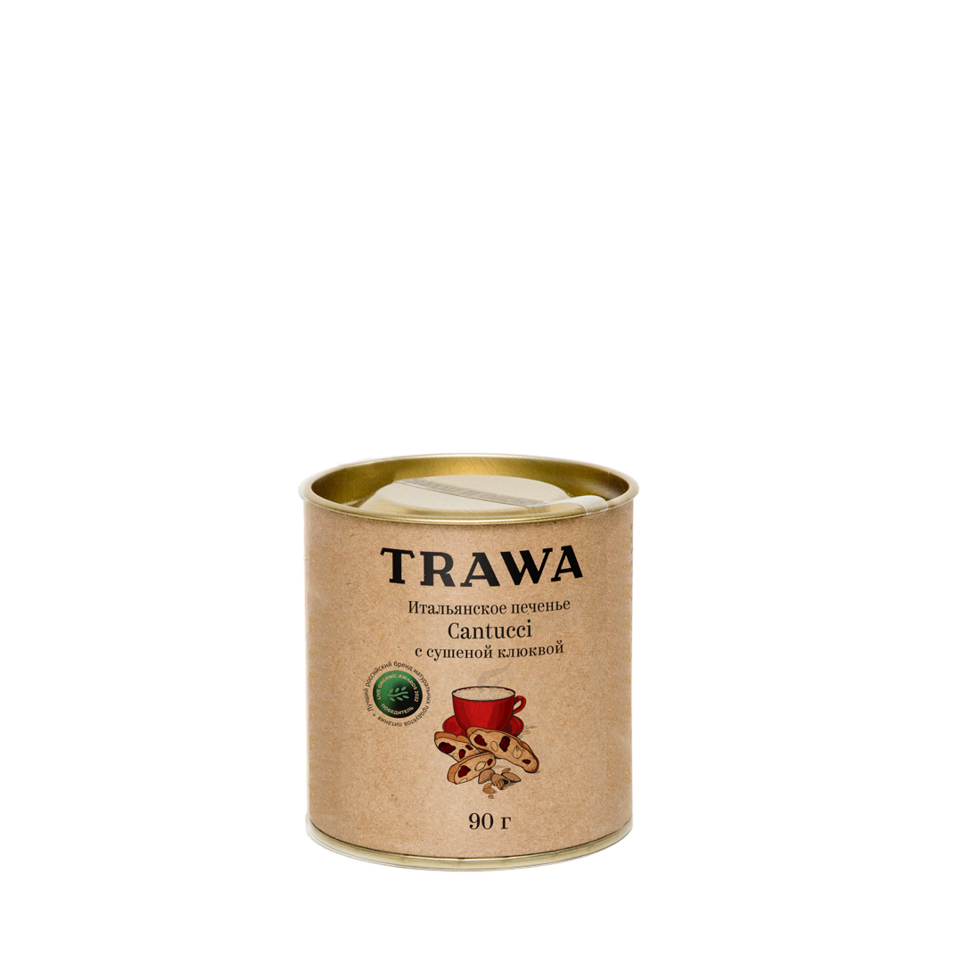 Печенье КАНТУЧЧИ С СУШЕНОЙ КЛЮКВОЙ купить на сайте TRAWA